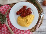 Recette Diots de savoie accompagnés de polenta au comté