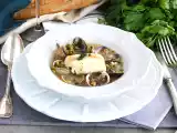 Recette Merlu à l'étouffée, palourdes et petits pois