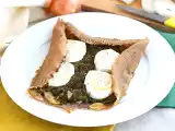 Recette Galette de sarrasin aux épinards, jambon et fromage de chèvre