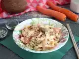 Recette Nouilles de riz et crevettes au lait de coco et légumes