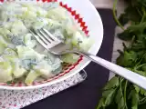 Recette Concombre sauce au yaourt