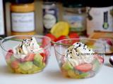 Recette Verrine fraîcheur printanière: avocat, tomate et fraise, végétarien