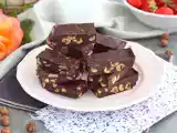 Recette Fudge aux noisettes - carrés au chocolat et noisettes