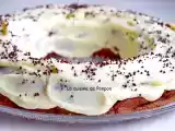 Recette Gâteau mousse au chocolat noir, ganache blanche et perle de chocolat