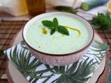 Recette Soupe froide de concombre et menthe