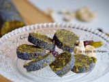 Recette Barre énergétique dattes, pistaches, noix de cajou, cranberries, spiruline - vegan