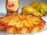 Recette Gâteau renversé aux poires caramélisées et parfumé aux épices
