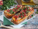 Recette Butternut farci au quinoa et à la grenade