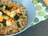 Recette Quinoa aux légumes et poulet