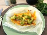 Recette Papillote de poulet, carotte et brocolis