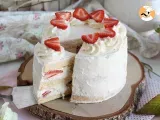 Recette Layer cake aux fraises et crème mascarpone