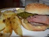 Recette Burger ( serrano et compotée d'oignons )