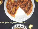 Recette Crêpe épaisse aux pommes caramélisées ou matefaim