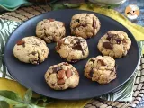 Recette Cookies au chocolat, cacahuètes et amandes