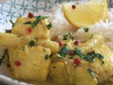 Recette Queues de lotte au curry et baies roses de madagascar