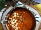 Recette Soupe africaine: tomate, cacahuète et blettes - african peanut soup