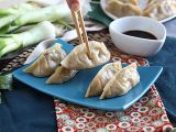 Recette Gyozas au poulet, carottes et champignons