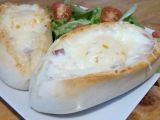 Recette Les egg boats jambon fromage