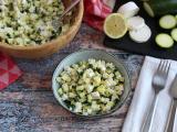 Recette Salade de courgettes, chèvre et citron