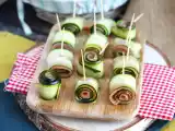 Recette Roulés de courgette et saumon fumé