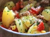 Recette Salade de pommes de terre, thon et tomates