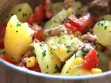 Recette Salade de pommes de terre, thon et tomates