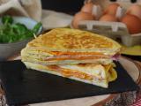 Recette Sandwich express à l'omelette - french toast omelette sandwich - egg sandwich hack