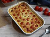 Clafoutis salé aux tomates cerises et thon