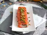 Recette Bûche de saumon à la ricotta et aux pistaches
