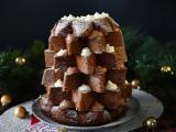 Recette Brioche pandoro farcie à la crème de nutella et à la crème vanille en forme de sapin de noël