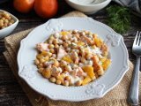 Recette Salade de saumon, pois chiches et orange