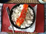 Recette Saumon à la coréenne à la sauce gochujang prêt en 8 minutes