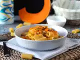 Recette Pâtes à la citrouille et chair à saucisse