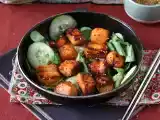 Recette Bouchées de saumon au air fryer avec une marinade asiatique