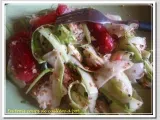 Recette Salade croquante de courgettes crues, tomates et mozzarella
