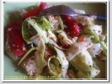 Recette Salade croquante de courgettes crues, tomates et mozzarella