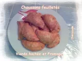 Recette Chaussons feuilletés (viande hachée et fromage)