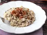 Recette Risotto crémeux à l’endive rouge, bacon croustillant et philadelphia