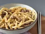 Recette Nouilles udon au bœuf haché, recette express
