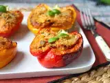 Recette Poivrons farcis végétariens au four : la recette facile et savoureuse !