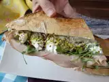 Recette Sandwich à l'italienne ultra gourmand à la mortadelle et burrata