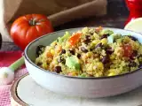 Recette Salade protéinée de quinoa aux haricots rouges et maïs