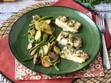 Recette Colin au air fryer et sa sauce au vin blanc, pommes de terre et légumes