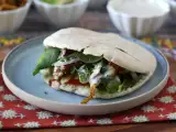 Recette Shawarma de poulet au air fryer, pita et sauce tahini