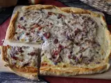 Recette Zwiebelkuchen : la tarte allemande aux oignons fondants et lardons