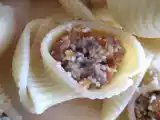Recette Lumaconi farcis sauce au gorgonzola et parmesan