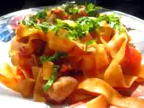 Recette Pâtes à la sauce tomate, saucisse et graines de fenouil