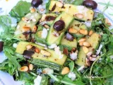 Recette Salade de courgettes et roquette, vinaigrette balsamique