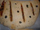 Recette Fougasses oignons/poivrons/capres/olives