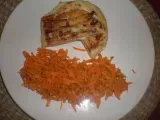 Recette Toast au fromage et salade de carottes